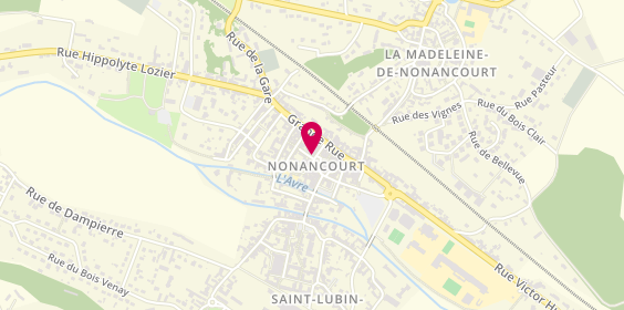 Plan de BNP Paribas - Nonancourt, 14 place Aristide Briand, 27320 Nonancourt