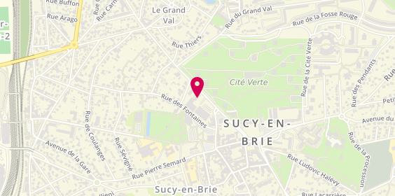 Plan de BNP Paribas - Sucy en Brie, 1 place du Clos de Pacy, 94370 Sucy-en-Brie