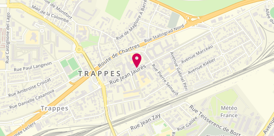 Plan de Caisse d'Epargne Trappes, 10 Rue Jean Jaurès, 78190 Trappes