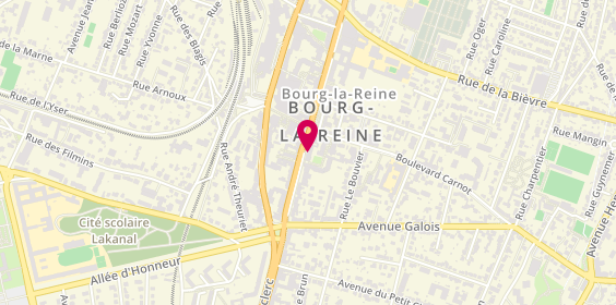 Plan de Bourg la Reine Mairie, 107 avenue du Général Leclerc, 92340 Bourg-la-Reine