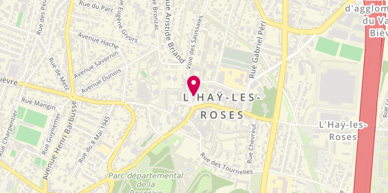 Plan de Cic l'Hay Les Roses, 6 avenue Aristide Briand, 94240 L'Haÿ-les-Roses