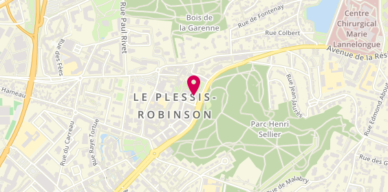 Plan de BNP Paribas - le Plessis Robinson, 6 Grand'place, 92350 Le Plessis-Robinson
