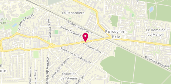 Plan de Crédit Agricole, 20 avenue du Général Leclerc, 77680 Roissy-en-Brie