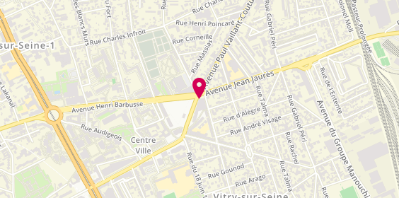 Plan de Banque Populaire Rives de Paris, 131 avenue Paul Vaillant Couturier, 94400 Vitry-sur-Seine