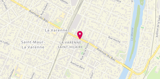 Plan de St Maur la Varenne, 88 avenue du Bac, 94210 Saint-Maur-des-Fossés