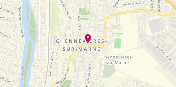 Plan de Caisse d'Epargne Chennevieres-sur-Marne, 5 avenue du Maréchal Leclerc, 94430 Chennevières-sur-Marne
