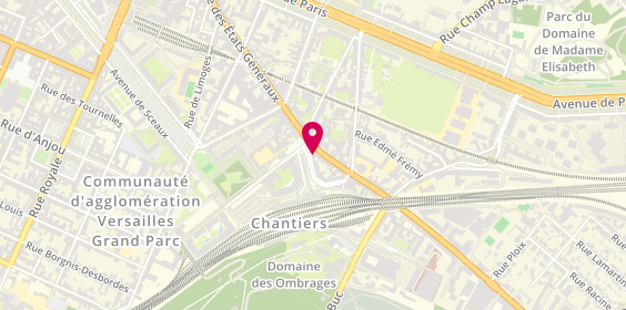 Plan de CIC - Versailles Chantiers, 2 Rue des Chantiers, 78000 Versailles
