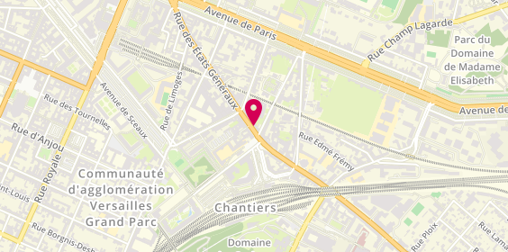Plan de Caisse d'Epargne Versailles Chantiers, 49 Rue des États Généraux, 78000 Versailles