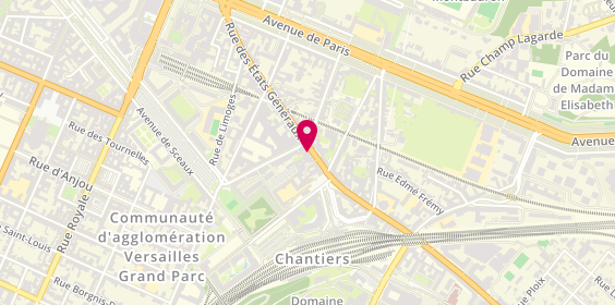 Plan de BNP Paribas - Versailles Etats Generaux, 36 Rue des États Généraux, 78000 Versailles