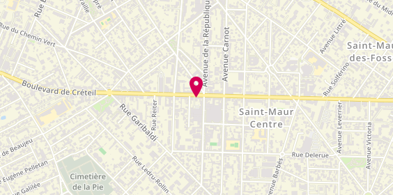 Plan de LCL Banque et assurance, 110 Boulevard de Créteil, 94100 Saint-Maur-des-Fossés