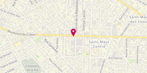 Plan de BRED, 110 Boulevard de Créteil, 94100 Saint-Maur-des-Fossés