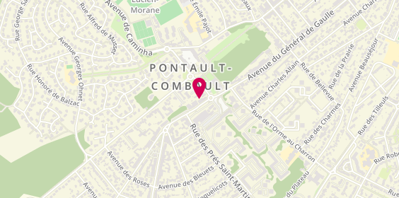 Plan de BRED Pontault-Combau, 134-136 Av. De la République, 77340 Pontault-Combault