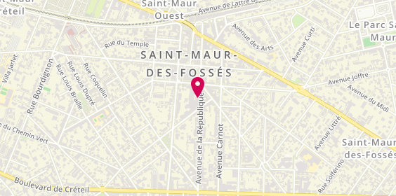 Plan de Caixa Geral de Depósitos, 28 avenue de la République, 94100 Saint-Maur-des-Fossés