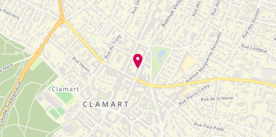 Plan de BNP Paribas - Clamart Esmeralda, 7 avenue Victor Hugo, 92140 Clamart