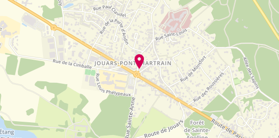 Plan de CIC Jouars Pontchartrain, 3 place du Maréchal Foch, 78760 Jouars-Pontchartrain