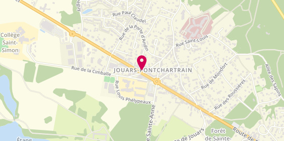 Plan de BNP Paribas - Jouars Pontchartrain, 14 Route du Pontel, 78760 Jouars-Pontchartrain