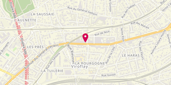 Plan de BNP Paribas - Viroflay, 98 avenue du Général-Leclerc, 78220 Viroflay