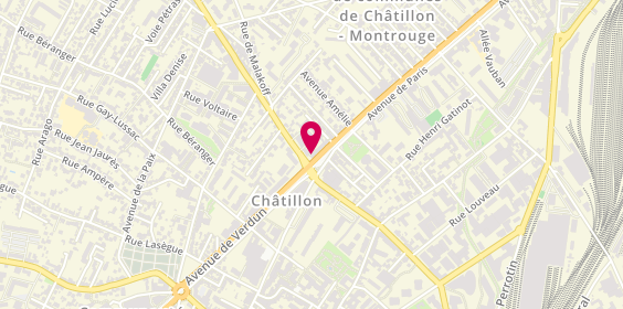 Plan de Crédit Agricole, 1 avenue de Paris, 92320 Châtillon