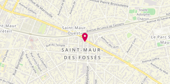 Plan de Caisse de Credit Mutuel de St Maur, 1 Avenue Charles de Gaulle, 94100 Saint-Maur-des-Fossés