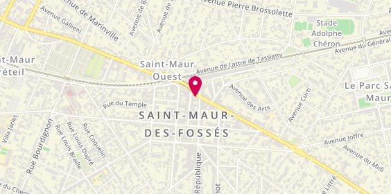 Plan de Crédit Mutuel, 10 avenue Foch, 94100 Saint-Maur-des-Fossés