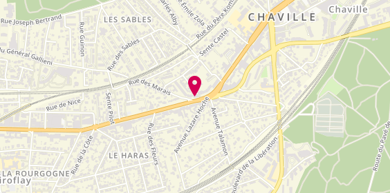 Plan de BNP Paribas - Chaville Pave des Gardes, 2102 avenue Roger Salengro, 92370 Chaville