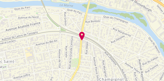 Plan de LCL Banque et assurance, 112 Boulevard de Champigny, 94210 Saint-Maur-des-Fossés