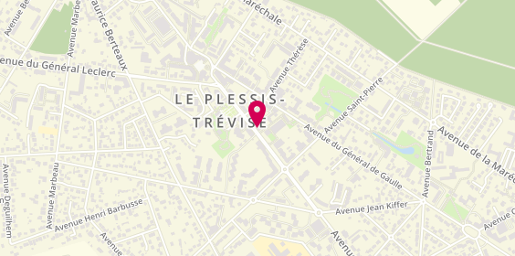 Plan de Caisse d'Epargne le Plessis-Trevise, 21 avenue Ardouin, 94420 Le Plessis-Trévise
