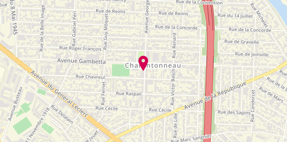 Plan de CCF, 63 Bis avenue Georges Clemenceau, 94700 Maisons-Alfort