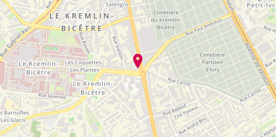 Plan de Caisse d'Epargne le Kremlin-Bicetre, 100 avenue de Fontainebleau, 94270 Le Kremlin-Bicêtre