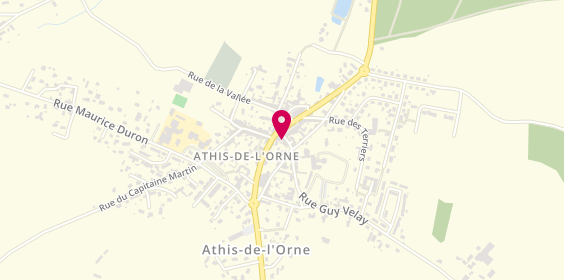 Plan de Agence d'Athis, 2 Rue Guy Velay, 61430 Athis-Val-de-Rouvre