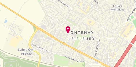 Plan de BNP Paribas - Fontenay le Fleury, 9 avenue Voltaire, 78330 Fontenay-le-Fleury