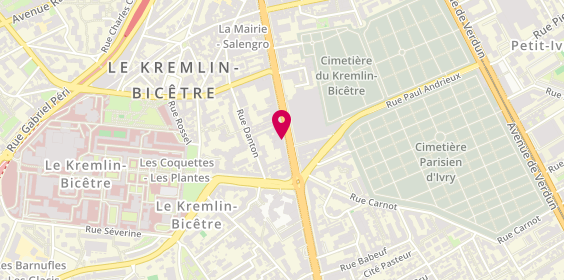 Plan de BNP Paribas - le Kremlin Bicetre, 80 avenue de Fontainebleau, 94270 Le Kremlin-Bicêtre