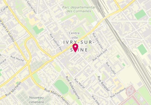 Plan de Cic Ivry Sur Seine, 6 Rue Raspail, 94200 Ivry-sur-Seine