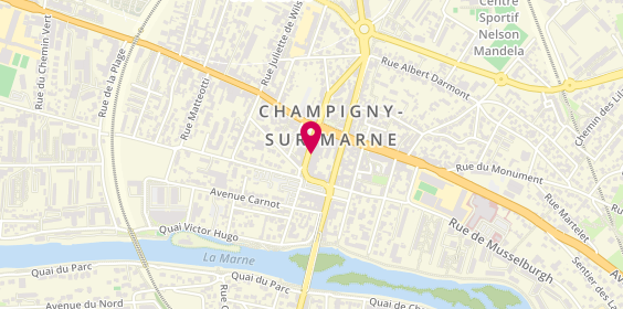 Plan de CIC Iberbanco, 7 Georges Dimitrov, 94500 Champigny-sur-Marne