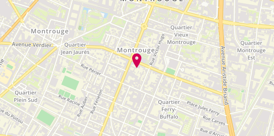 Plan de Crédit Agricole de Montrouge, 19 avenue Verdier, 92120 Montrouge