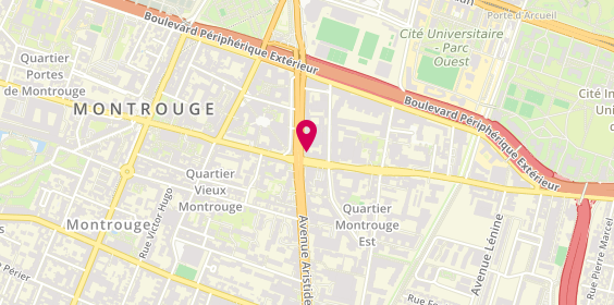 Plan de Banque Populaire Rives de Paris, 55 avenue Aristide Briand, 92120 Montrouge