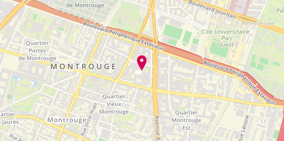 Plan de Résidence étudiante Studélites Les Portes d'Orléans, 7 Rue Théophile Gautier, 92120 Montrouge