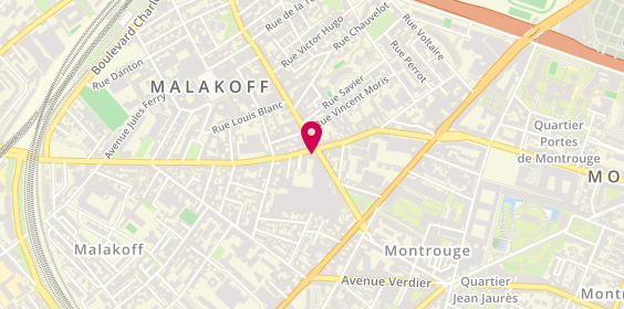 Plan de Lcl le Crédit Lyonnais, 148 Boulevard Gabriel Péri, 92240 Malakoff