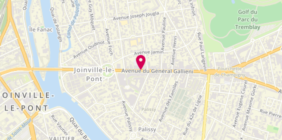 Plan de BNP Paribas, 17 Avenue General Galliéni, 94340 Joinville-le-Pont