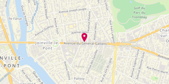 Plan de BRED-Banque Populaire, 29 avenue du Général Gallieni, 94340 Joinville-le-Pont