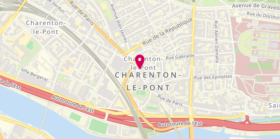 Plan de Caisse d'Epargne Charenton-le-Pont, 60 Rue de Paris, 94220 Charenton-le-Pont