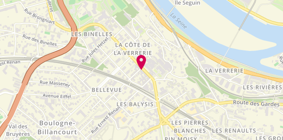 Plan de BNP Paribas - Meudon Bellevue, 18 Rue Marcel Allégot, 92190 Meudon