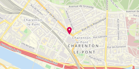 Plan de LCL Banque et assurance, 79 Rue de Paris, 94220 Charenton-le-Pont