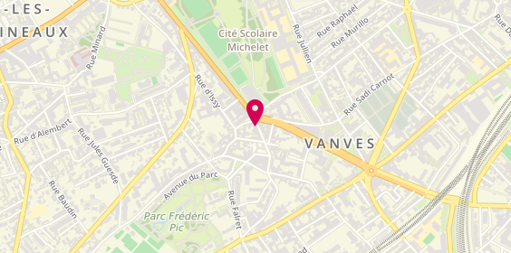 Plan de Banque Populaire Rives de Paris, 2 Rue de la République, 92170 Vanves