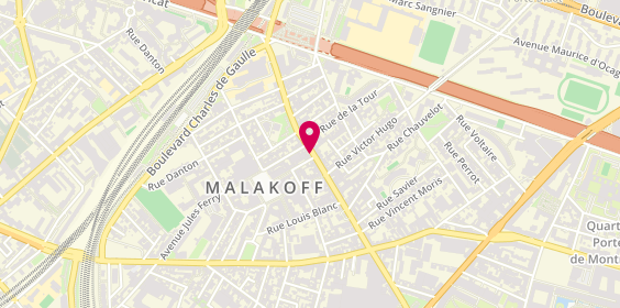 Plan de Caisse d'Epargne Malakoff, 48 avenue Pierre Larousse, 92240 Malakoff