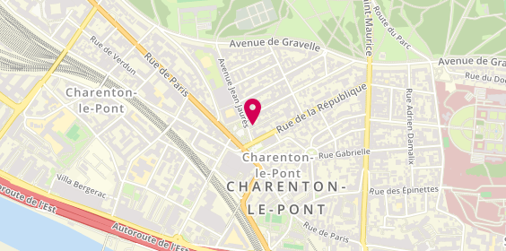 Plan de Charenton Jaures, 8 avenue Jean Jaurès, 94220 Charenton-le-Pont