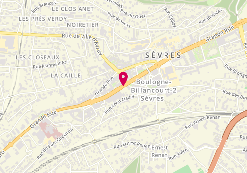 Plan de Caisse de Credit Mutuel de Sevres-Chaville, 2 Bis Avenue de l'Europe, 92310 Sèvres