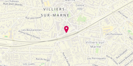 Plan de BNP Paribas - Villiers Sur Marne, 18 Place de la Gare, 94350 Villiers-sur-Marne