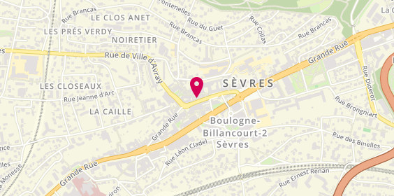 Plan de Caisse d'Epargne Sevres, 86 Grande Rue, 92310 Sèvres