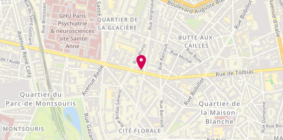 Plan de Cic, 224 Rue de Tolbiac, 75013 Paris
